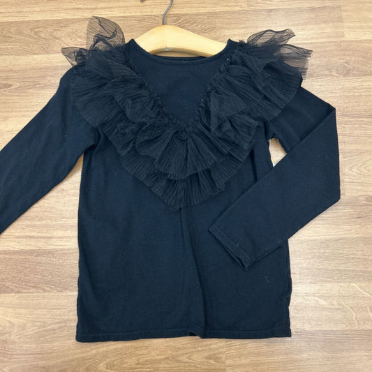 H&M Ruffle LS Tee - 6x/7