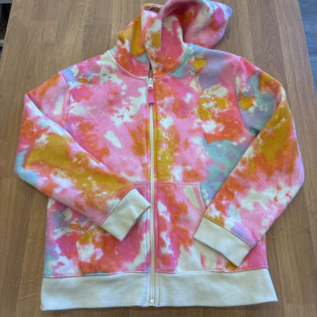 Cat & Jack Tie Dye Zip Hoodie - 8