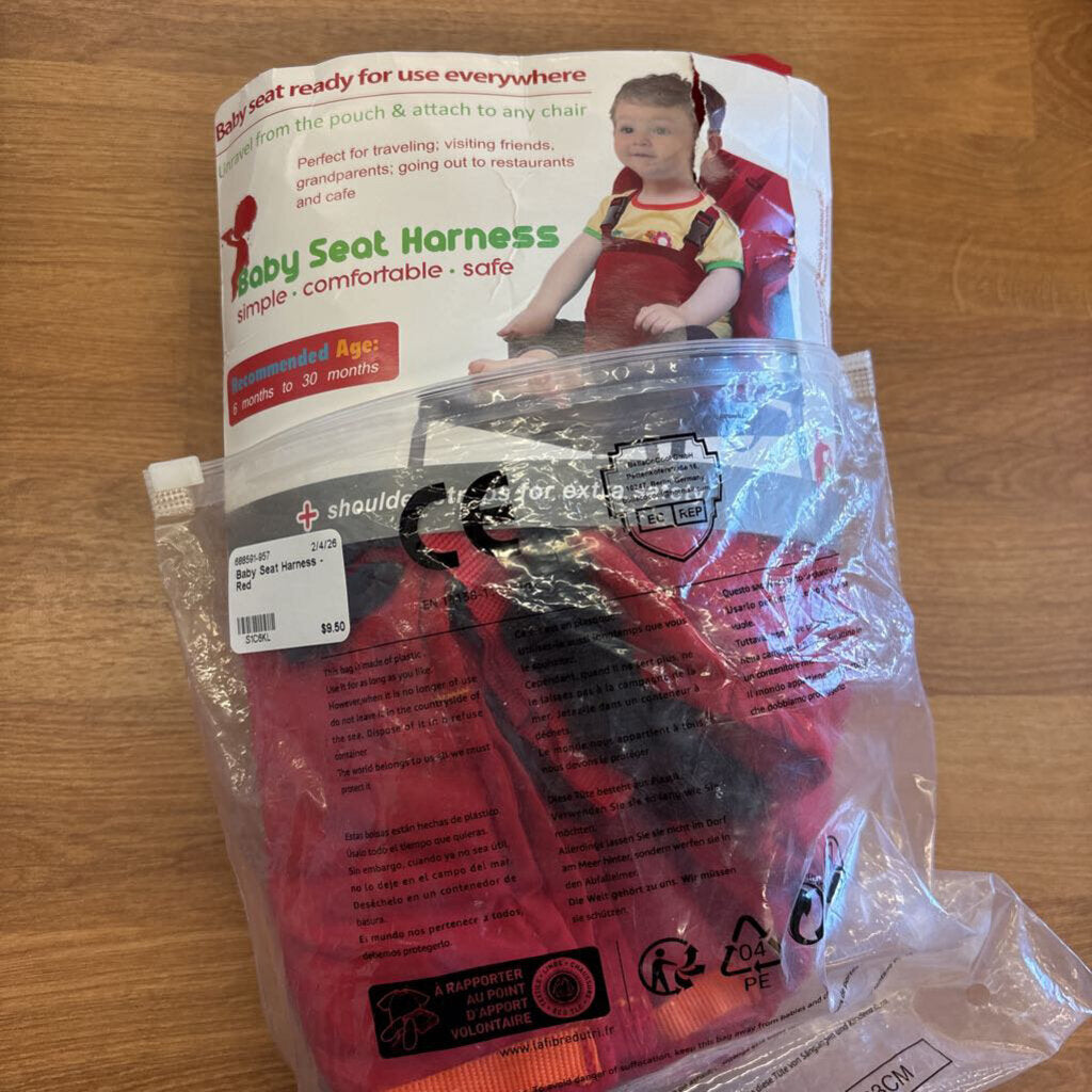 Baby Seat Harness - Red