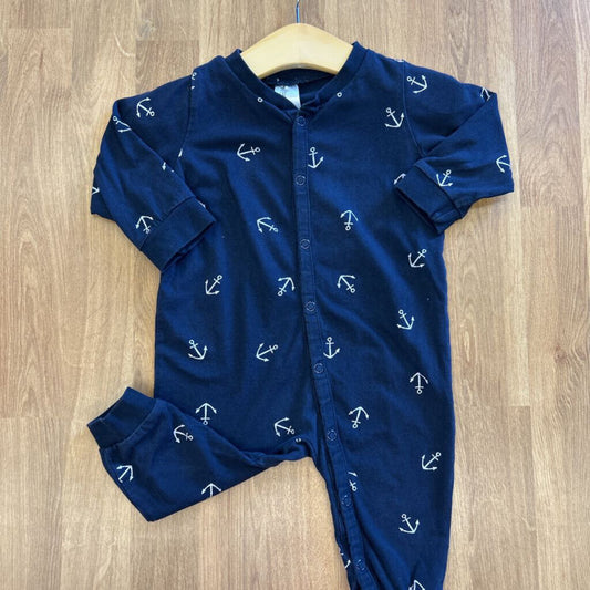 H&M Anchor Snap Coverall - 4/6m