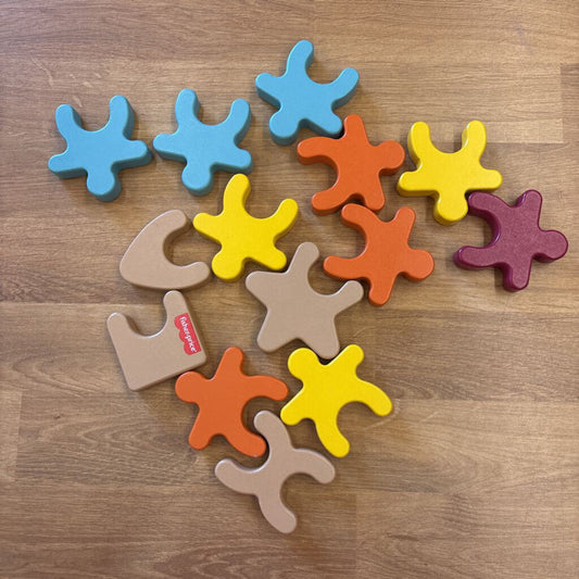 Fisher Price Stacking Wood Figures