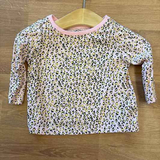 Baby Gap Leopard LS Tee - 3/6m