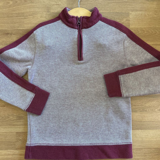 Cat & Jack Stripe Quarter Zip - 6/7