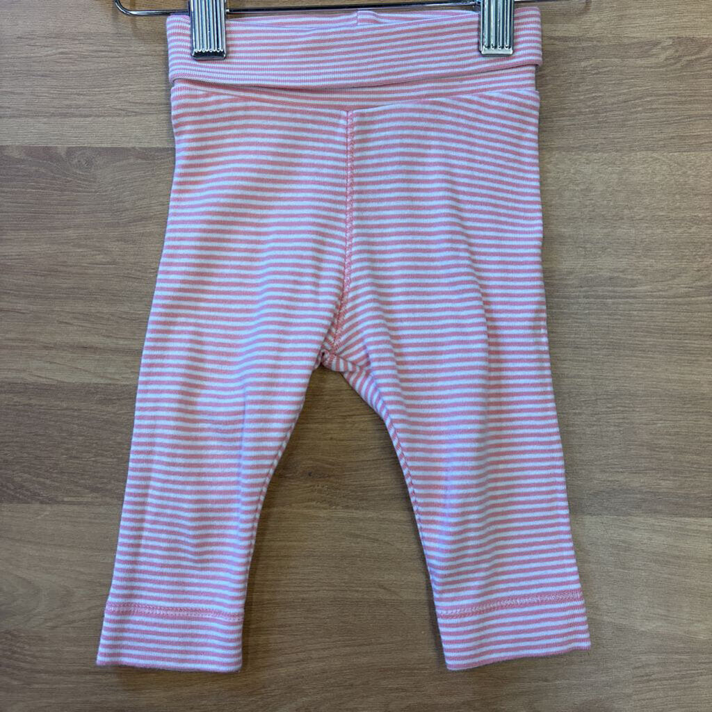 H&M Stripe Soft Pants - 2/4m
