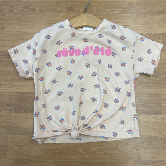 Zara Floral Tie SS Tee - 2/3