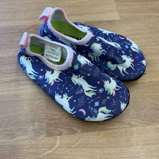 Purple Unicorn Water Shoes - 7/8