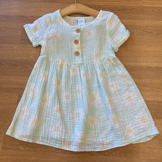 Modern Moments Linen Daisy SS Dress - 2T