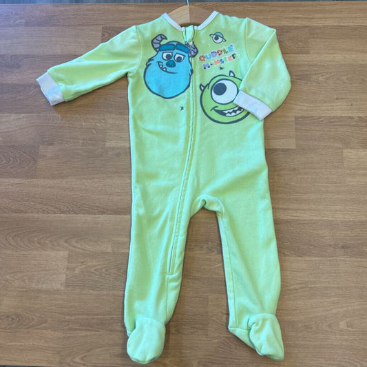 Disney Baby Monster's Inc Soft Zip Sleeper - 6m