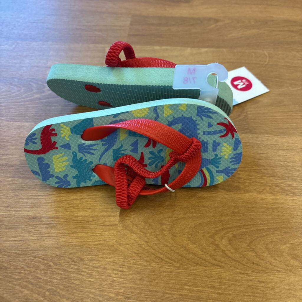 NWT Cat & Jack Flip Flops - 7/8