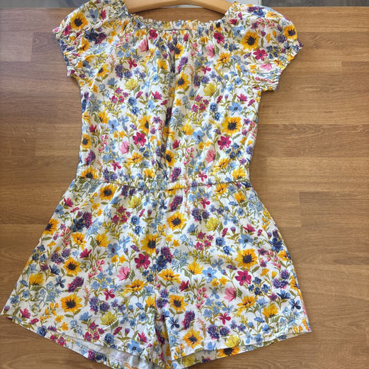 Old Navy Floral SS Short Romper - 10/12