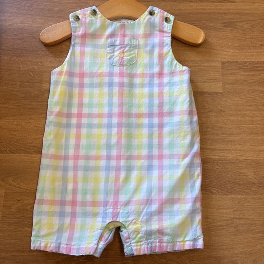 Janie & Jack Chick Plaid Tank Romper - 6/12m