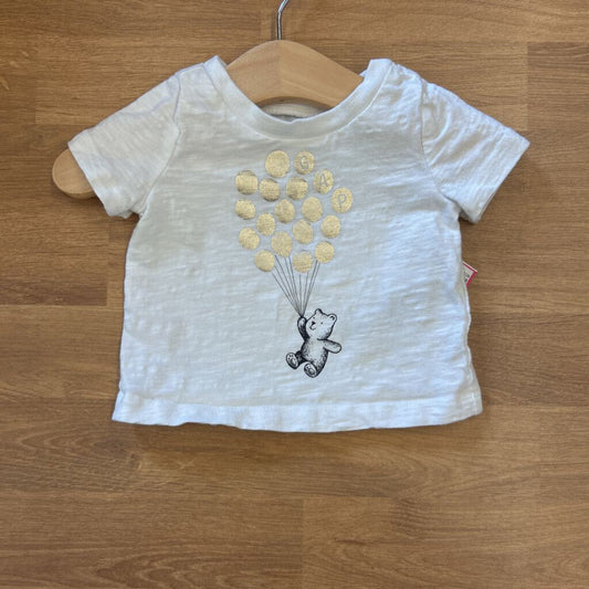 Baby Gap Bear SS Tee - 0/3m