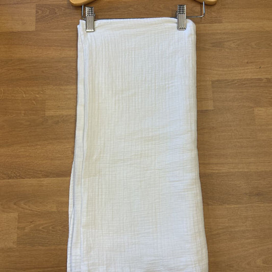 White Muslin Swaddle Blanket