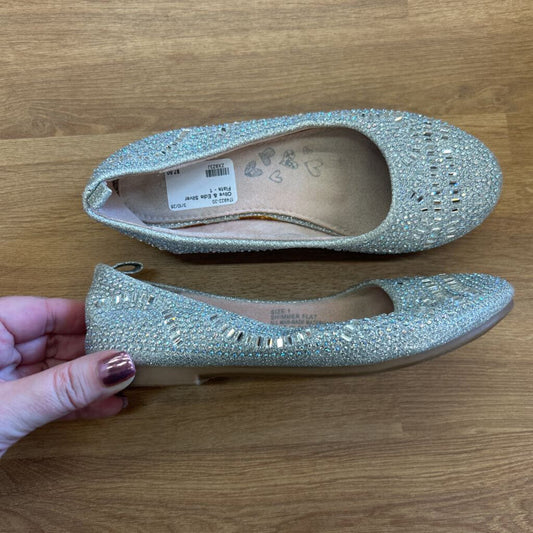 Olive & Edie Silver Flats - 1
