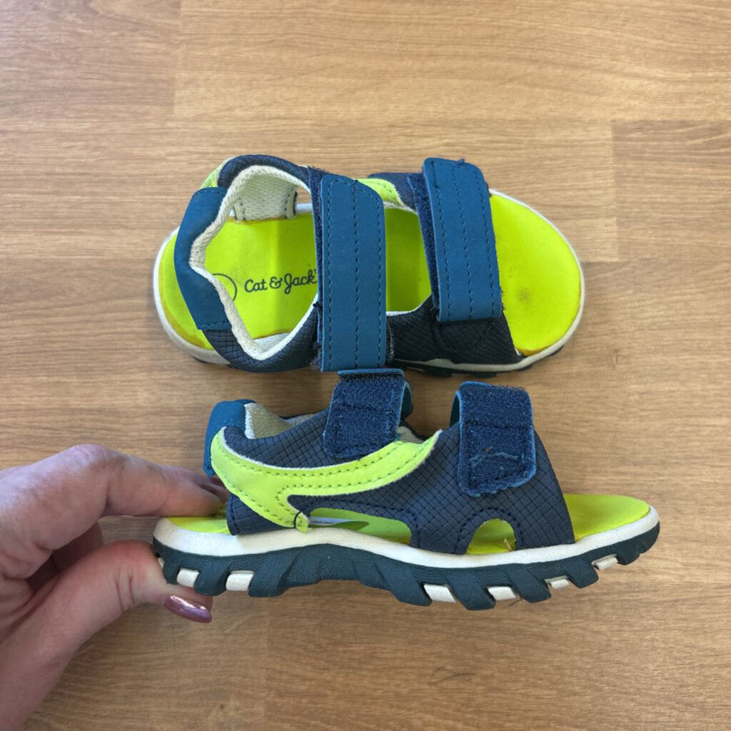 Cat & Jack Blue/Green Sandals - 7