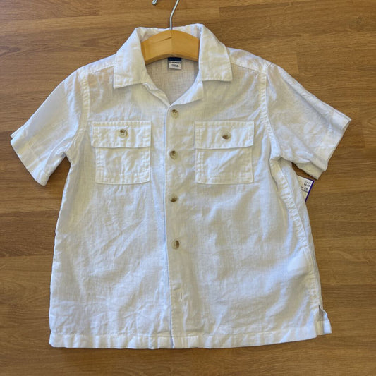 Old Navy Linen SS Button Up - 4T