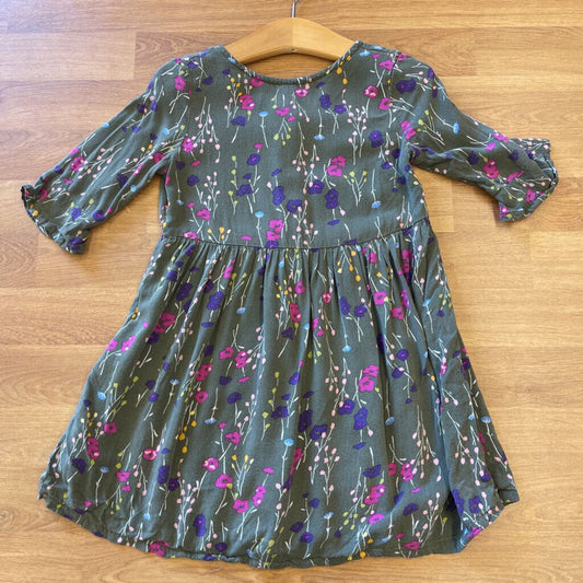 Crazy 8 Floral 3/4 Sleeve Dress - 4T