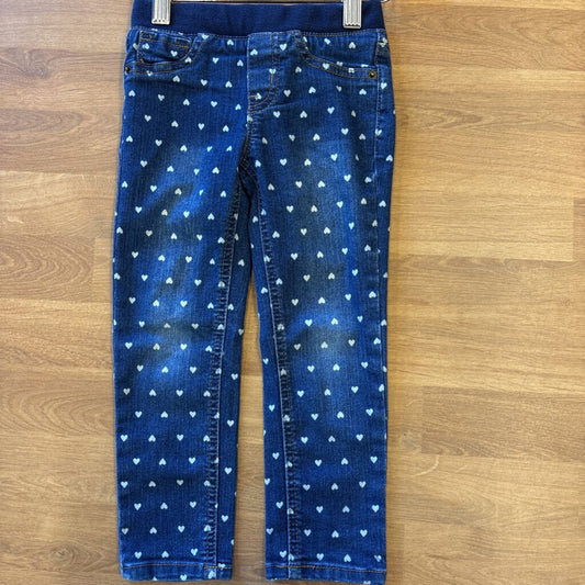 Cat & Jack Heart Pull On Jegging - 4T
