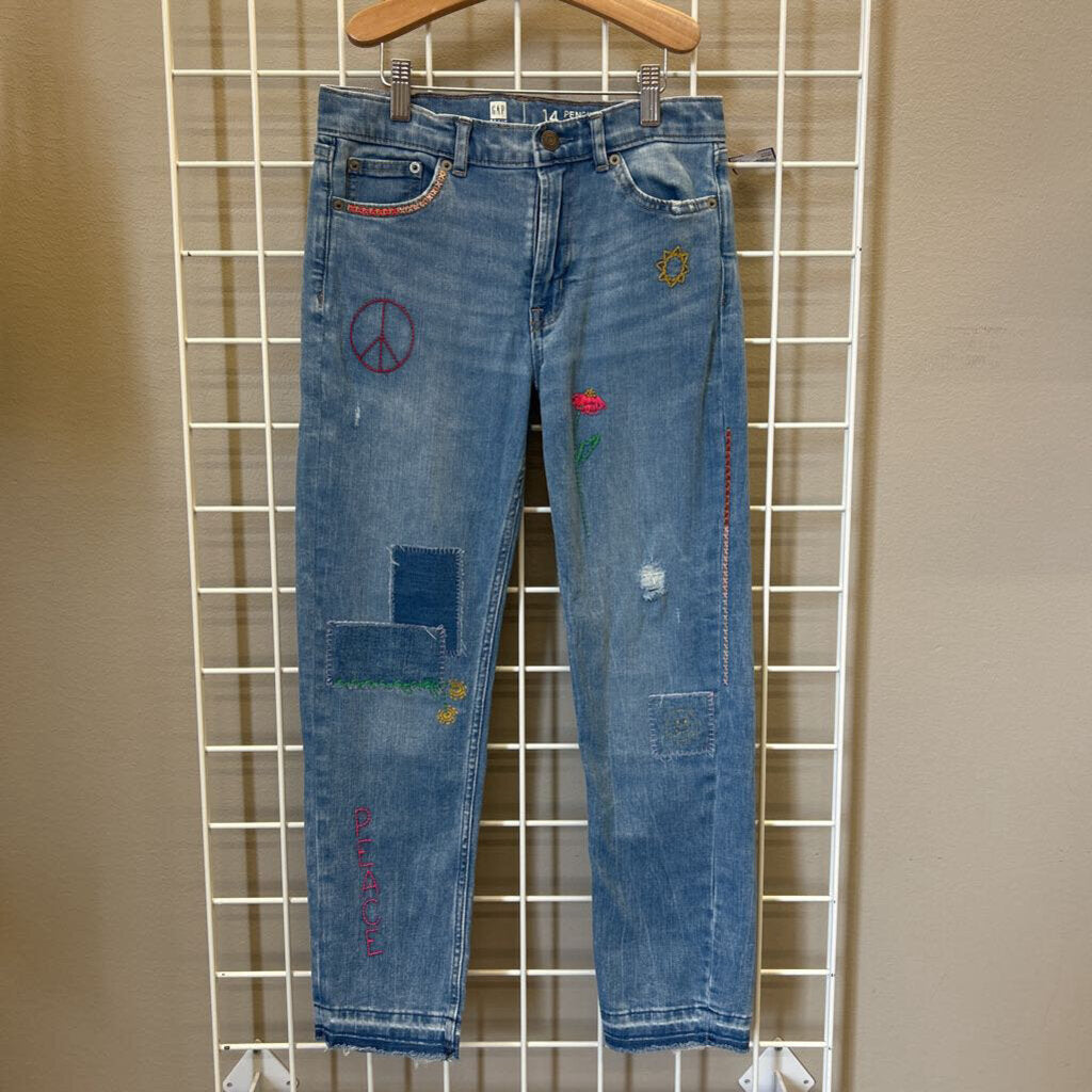 Gap Kids Pencil Slim Ankle High Rise - 14