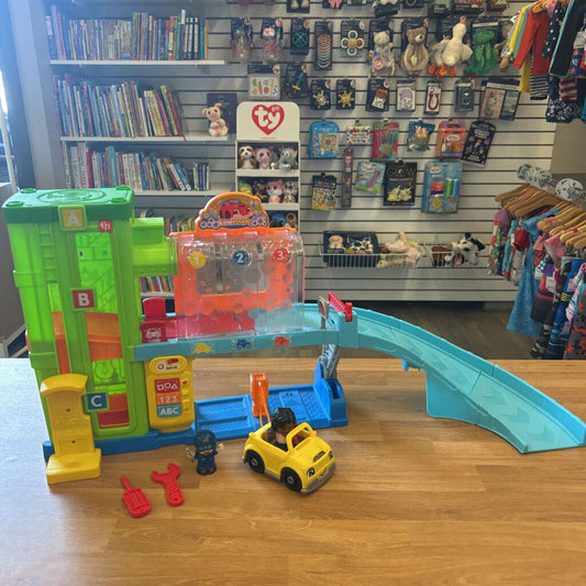 Fisher Price Little People Light-Up Learning Garage Playset