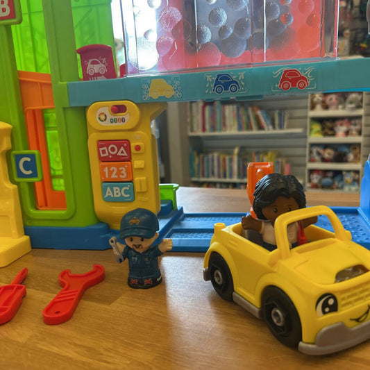 Fisher Price Little People Light-Up Learning Garage Playset