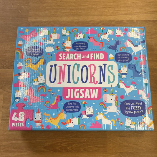 Search and Find Unicorns Puzzle