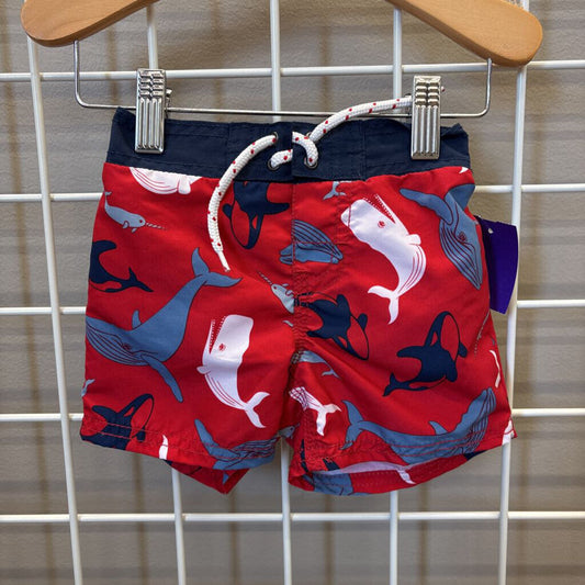 Osh Kosh Whale Swim Shorts - 9/12m
