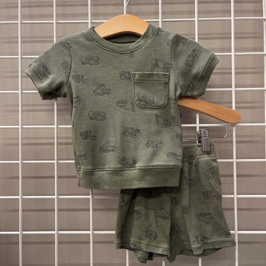 Carter's Waffle Knit Two Pc Set - 12m