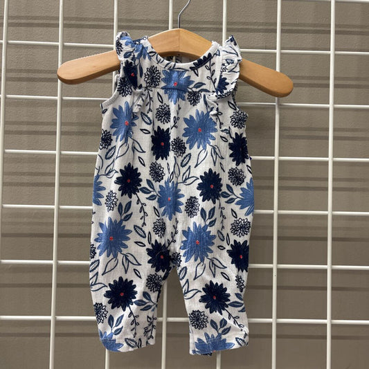 Carter's Floral Tank Romper - NB