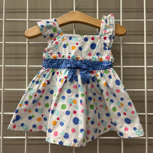 Gymboree Dot SS Dress - 3/6m