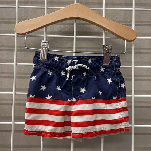 Cat & Jack Flag Swim Shorts - 12m