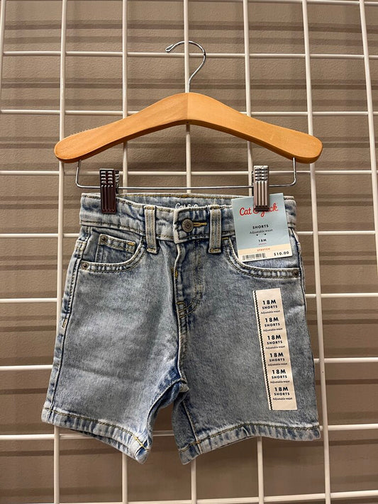 NWT Cat & Jack Denim Shorts - 18m