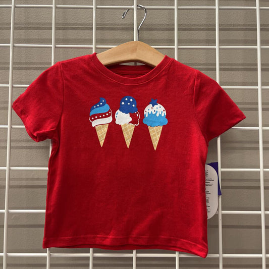NWT Wonder Nation Ice Cream SS Tee - 18m