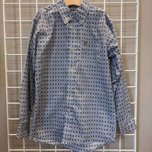 Wrangler Printed LS Button Up - 10/12