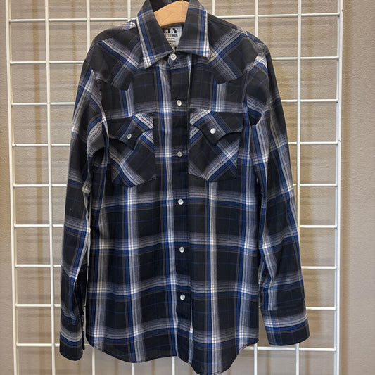 Ely Cattleman Plaid LS Snap - 12