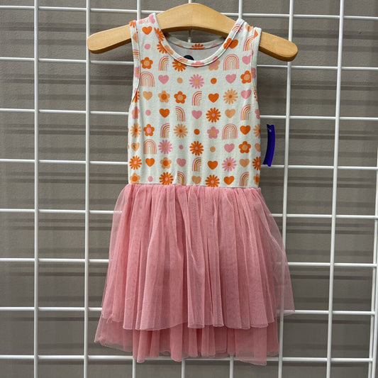 Bird & Bean Rainbow Tulle Tank Dress - 18/24m (small Mark)