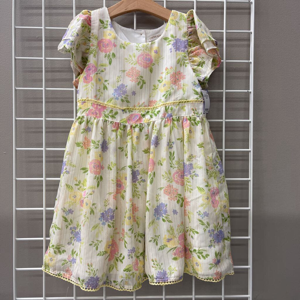 Cynthia Rowley Floral SS Dress - 7