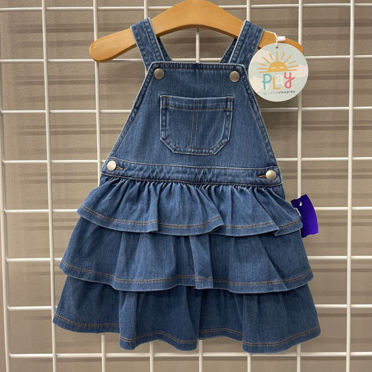 NWT Play by Little Sleepies Denim Ruffle Jumper - 2T