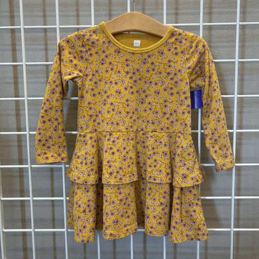 Tea Flower LS Cotton Dress 2