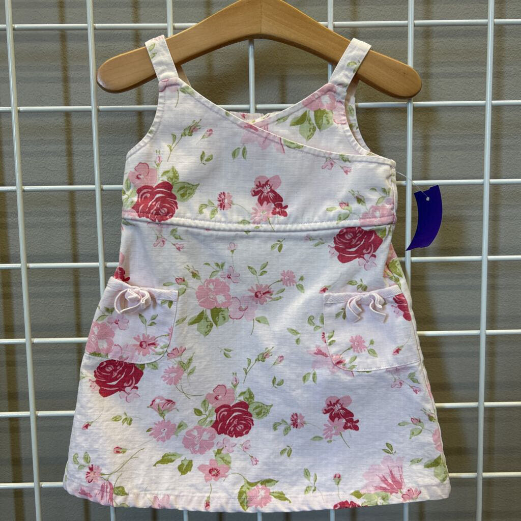 Old Navy Flower Pocket Tank Dress 12/18m