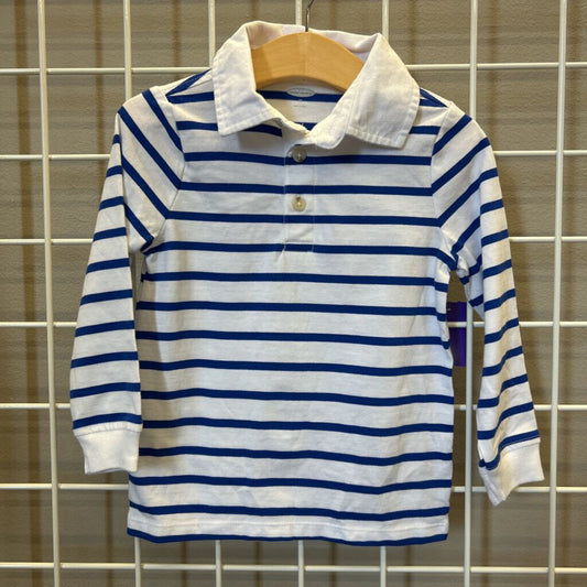 NWT Old Navy Stripped LS Polo Top 2
