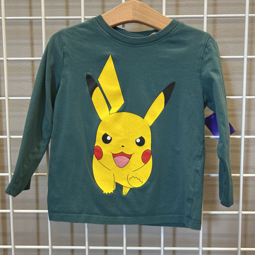 H&M Pikachu LS Tee 3/4