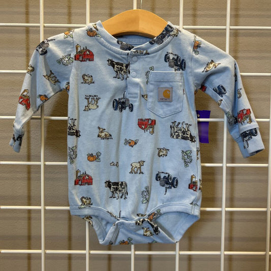 Carhartt Farm LS Onesie 6M
