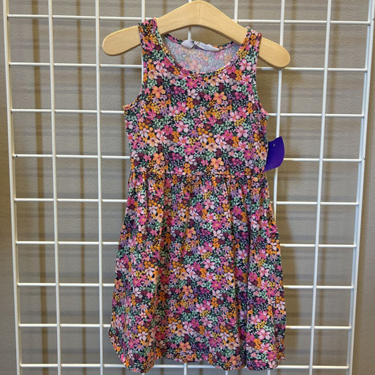H&M Floral Cotton Tank Dress 5