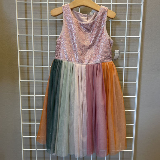 H&M Sequin Tulle Tank Dress 6/6x