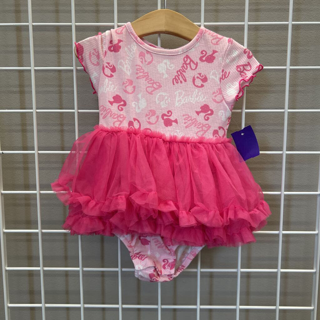 Barbie Tulle SS Twirl Bodysuit - 24m