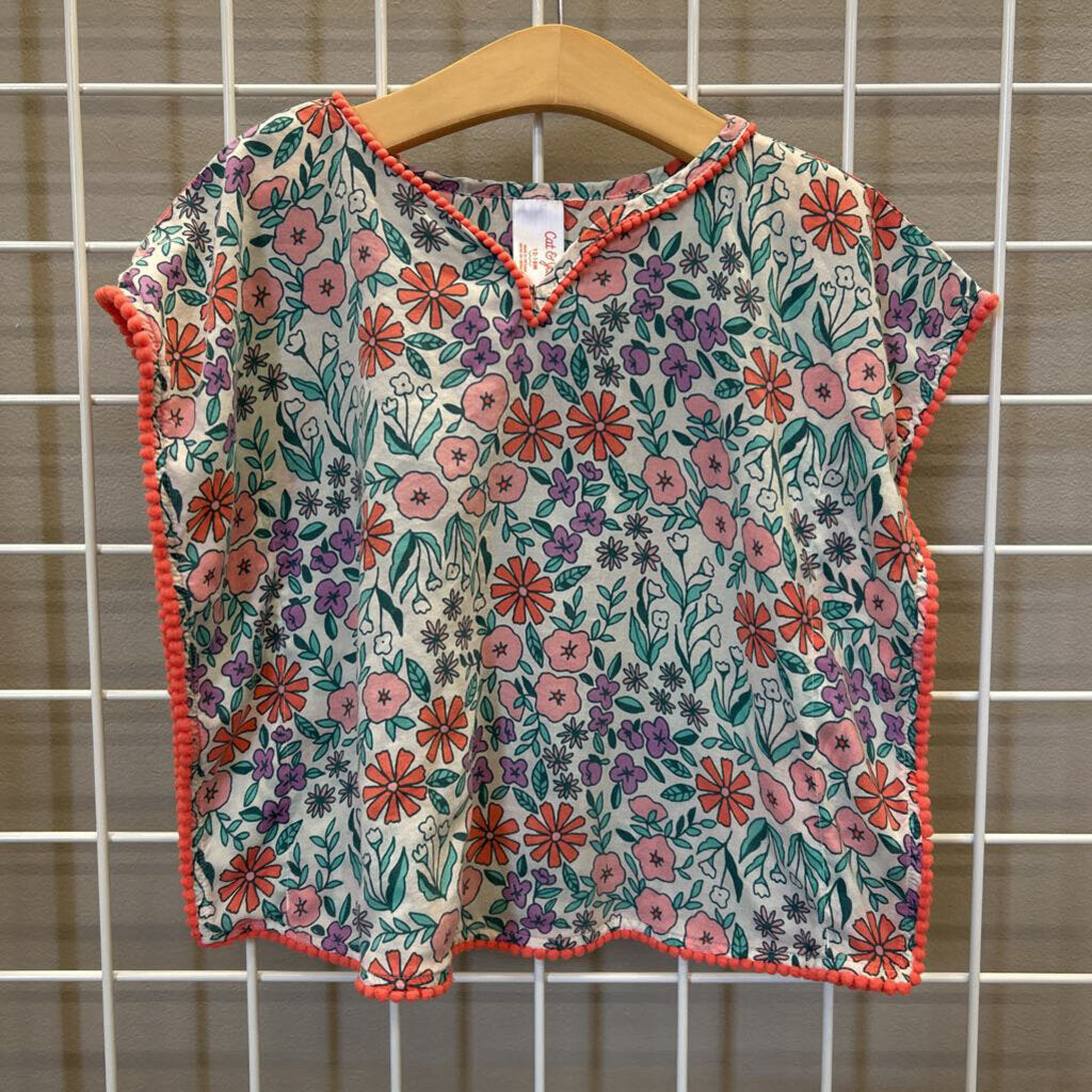 Cat & Jack Floral Swim Cover Up - 12/18m
