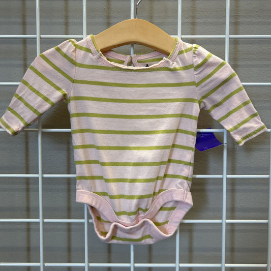 Baby Gap Stripe LS Onesie - 0/3m