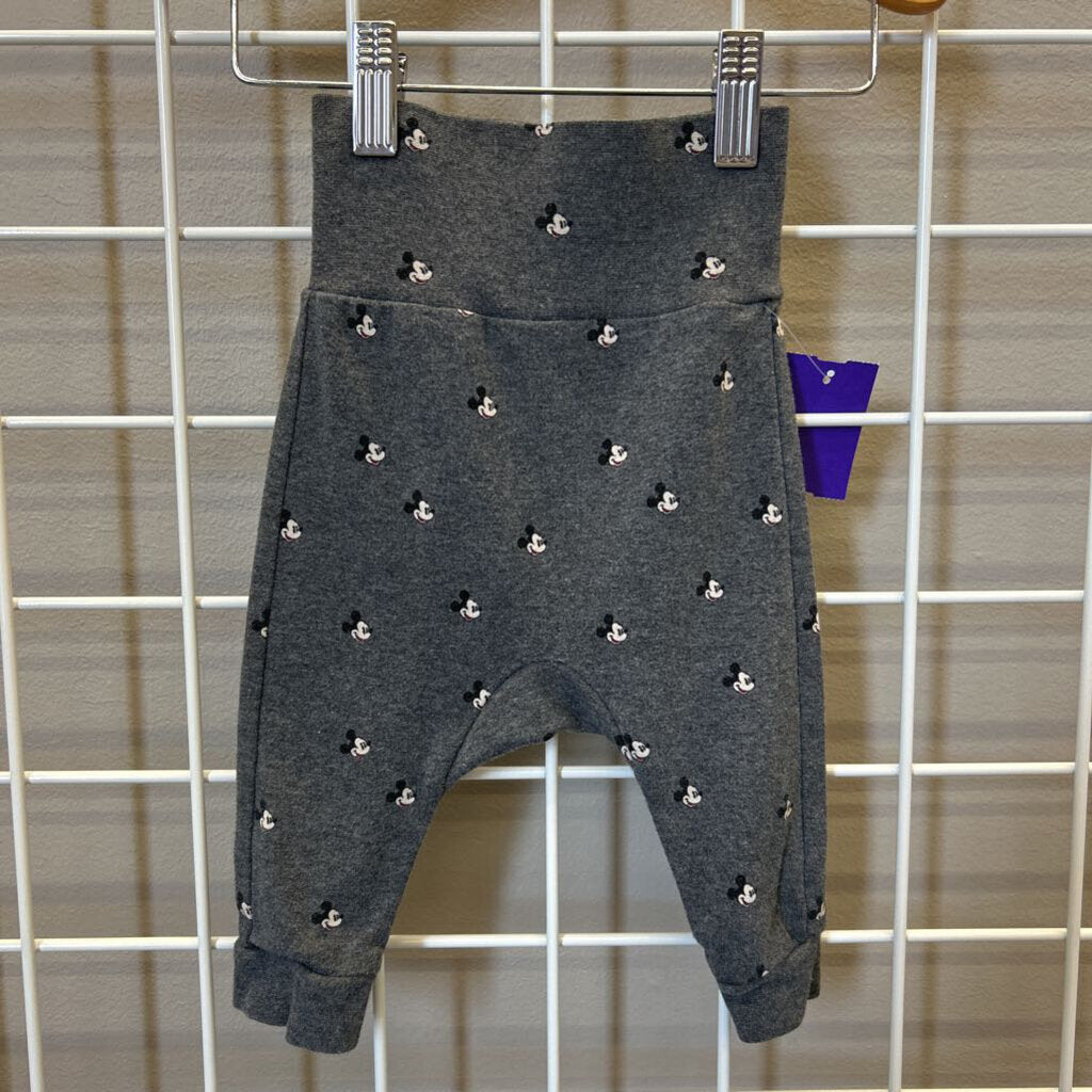 H&M Mickey Soft Pants - 4/6m
