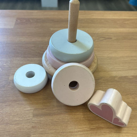 Label Label Wood Pastel Stacker